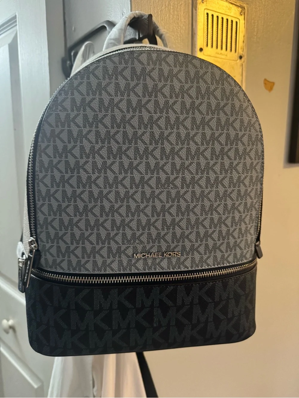 Michael Kors Navy & Grey Monogram Backpack